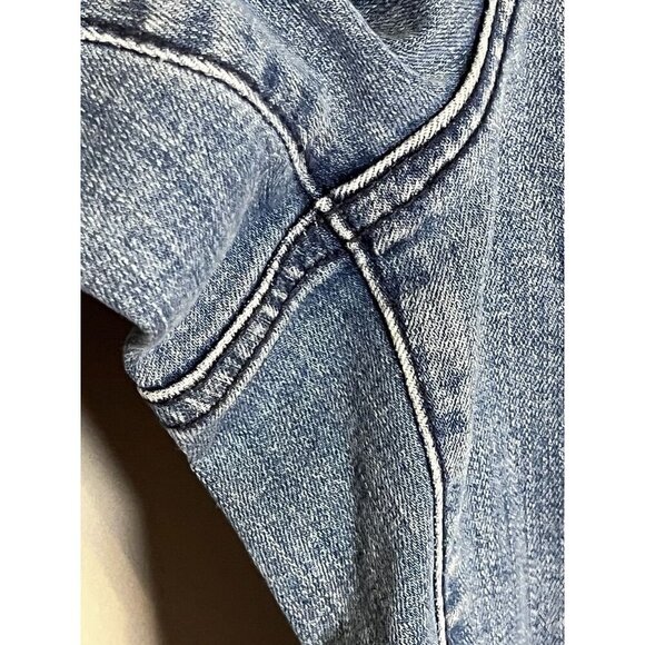 NYDJ Denim Crop Marilyn Cuff Jean 20W Blue Preppy Western Classic Boho Hippie - Picture 8 of 11